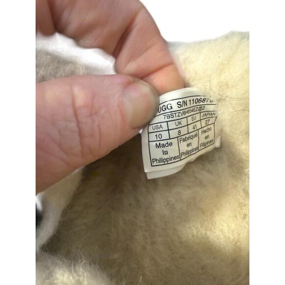 UGG Ansley Sheepskin Slipper Brown Suede Women size 10 - Picture 6 of 7